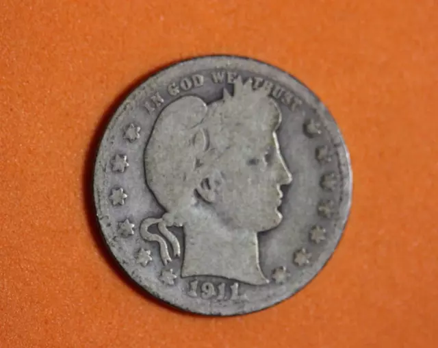 1911-D Barber Quarter #P11787