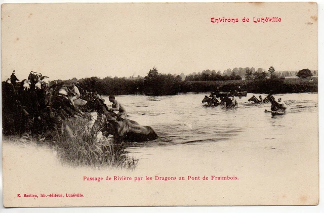 FRAIMBOIS - Meurthe et Moselle - CPA 54 - Military - DRAGONS River Passage