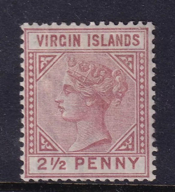 BRITISH VIRGIN ISLANDS-1879-80 2½d Red-Brown.  A mounted mint example Sg 25