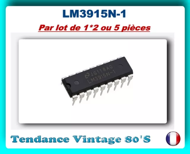 *** Lot De 1*2 Ou 5 Ci Lm3915N-1 /  Driver De Barre-Graphe A Led ***