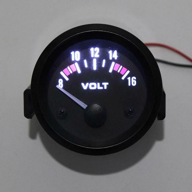 LED Display Digitale Voltmetro Auto Moto Tensione Volt Gola Pannello Metro 12V