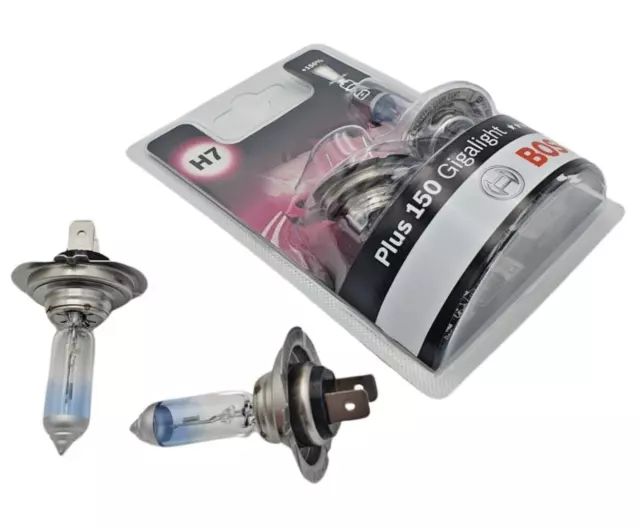 2x BOSCH Plus 150 Gigalight H712 V 55 W Glühlampe Birne Auto Scheinwerfer PX26d