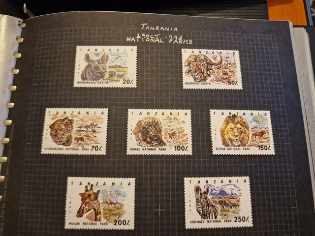 Tanzania 1993 Sg 1689-1695 National Parks Mnh
