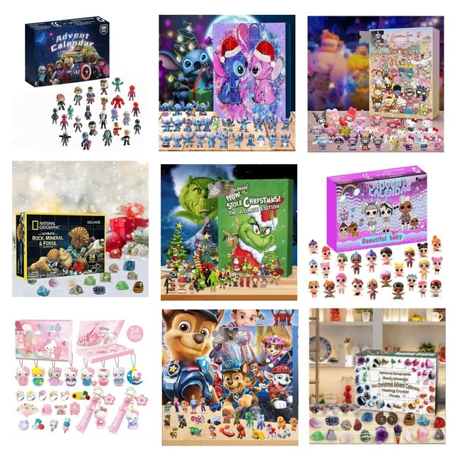 2024 CHRISTMAS ADVENT Calendar Sanrio/Grinch's/Lilo and Stitch/PAW