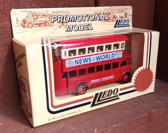 LLEDO PROMOTIONAL MODELS News of the World die cast London