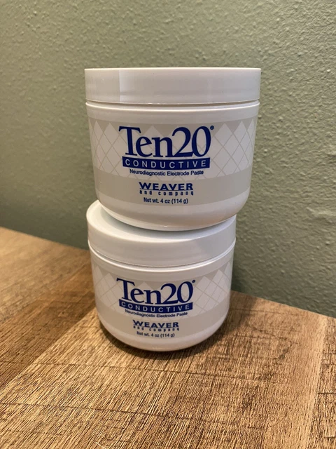 Lot of 2 Ten20 Conductive Neurodiagnostic Electrode Paste 4 Oz Tub EXP 2/2021