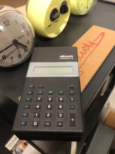 OLIVETTI LOGOS 9 Design Mario Bellini 1978 Calcolatrice CALCULATOR