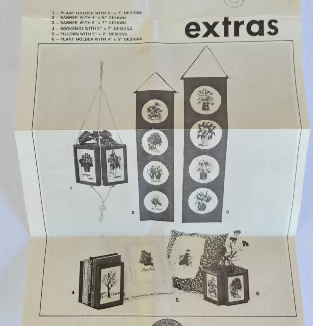 Jiffy Stitchery Extras Hoja de Instrucciones Soporte para Plantas Estandarte 6 Proyectos
