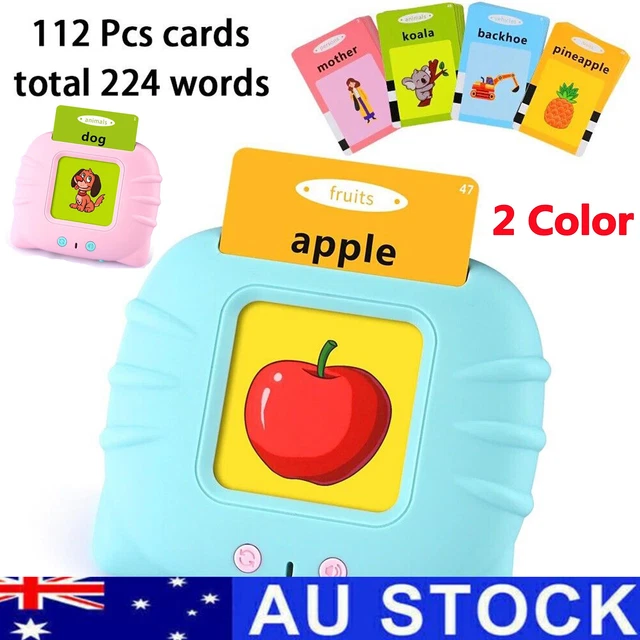 TALKING FLASH CARDS For Toddlers Kids Preschool Words Learning Cards