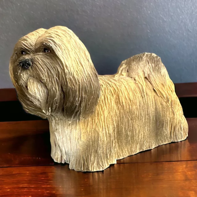 Vtg Briley Co Lhasa Apso Dog Figurine Signed Numbered T. Newsom 2/90
