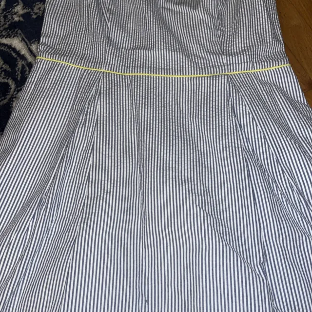 Ladies Size 14 Jessica Simpson Seersucker Sleeveless Striped Dress