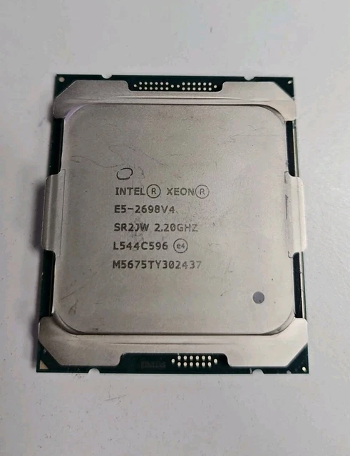 Intel Xeon E5-2698 v4 2.2GHz 50MB 9.6GT/s SR2JW 20 Core LGA2011-3 CPU Intel Xeon E5-2698 v4 2.2GHz 50MB 9.6GT/s SR2JW 20 Core LGA2011-3 CPU