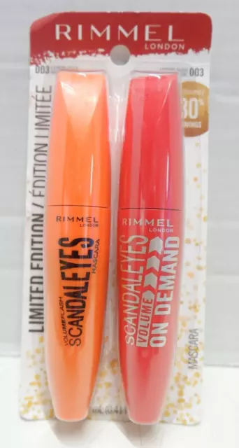 Rimmel London Limited Edition 003 Scandaleyes Extreme Black Mascara 2 Pack