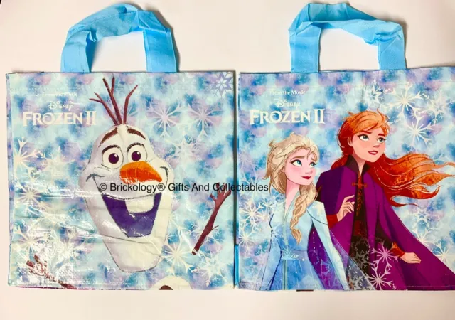 Coppia Borsa Shopping Due Manici Borse Disney Frozen 2 Anna Elsa Olaf