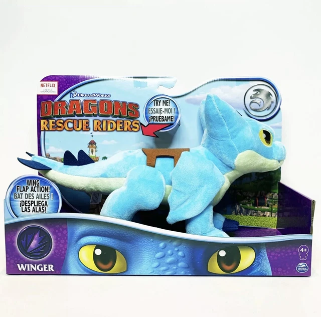 DREAMWORKS DRAGONS RESCUE RIDERS 14 inch Winger Plush WING FLAP ACTION ...