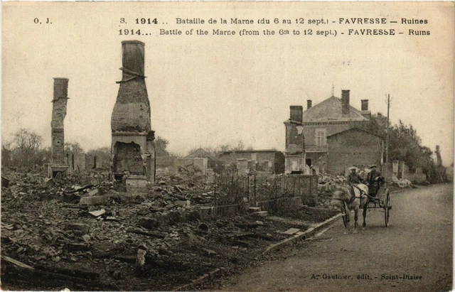MILITARY CPA Battle of the Marne-Favresse-Ruines (317334)