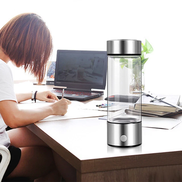 Generatore di idrogeno 3000 PPD con ionizzatore d'acqua con tecnologia PEM e bottiglia di acqua Ge idrogeno, 240 Ml, facile da trasportare e usare, adatto per ufficio viaggi lavoro e sport