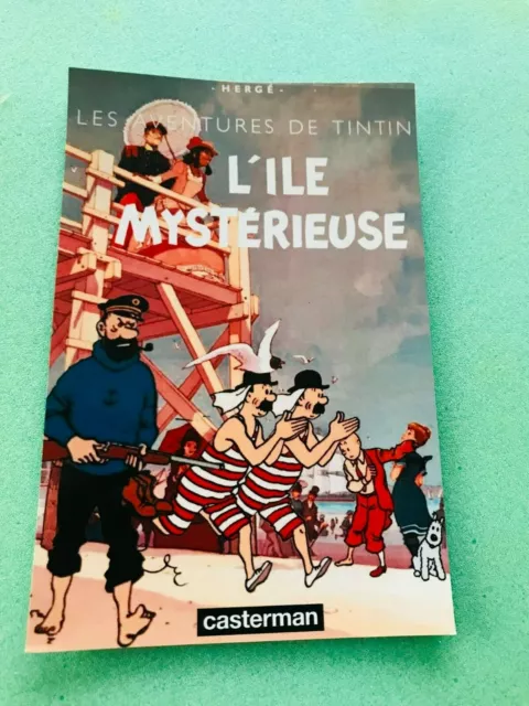 Carte Postale 15X10 Tintin Hommage A Herge Parodique Pastiche L'ile Mysterieuse