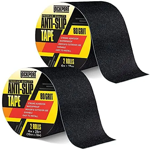 New: Grip Tape 2-Pack – Heavy Duty Anti Slip Tape with 80 Grit Traction – 4 in