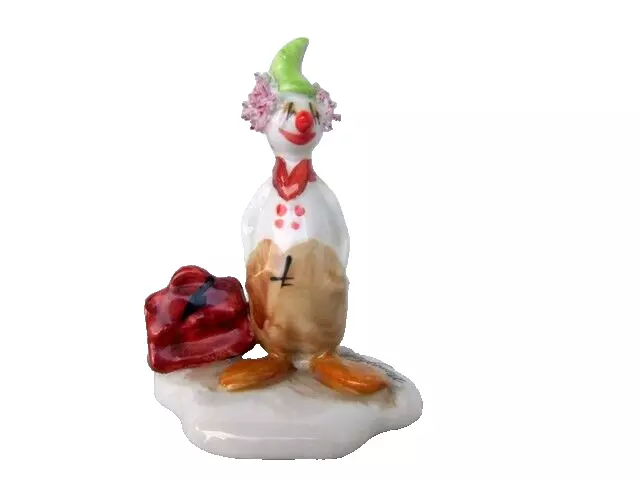 Capodimonte Meneghetti Napoli Italy Clown Zirkus Manege Porzellan Figur