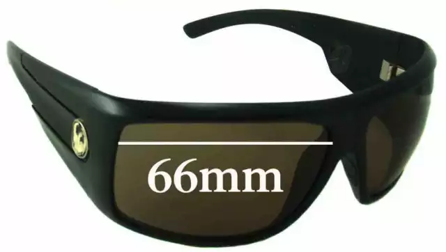SFx Replacement Sunglass Lenses fits Dragon Shield - 66mm Wide