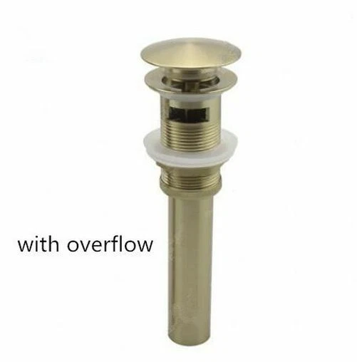 Solid Brass Metal Modern Style Faucet Tap Handle Gold Colored Water Mixer Part