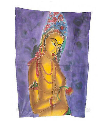 Batik Tenture Femme Hindoue Erotique 115x 74cm Artisanat Inde Peterandclo  8823