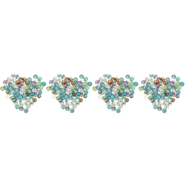 400 Pcs Glas Leuchtender Edelstein-Patch Kristall-Edelsteinperlen Tischstreuung