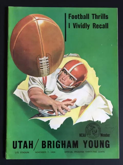1964 Utah vs Brigham Young BYU Football Program LaVell Edwards