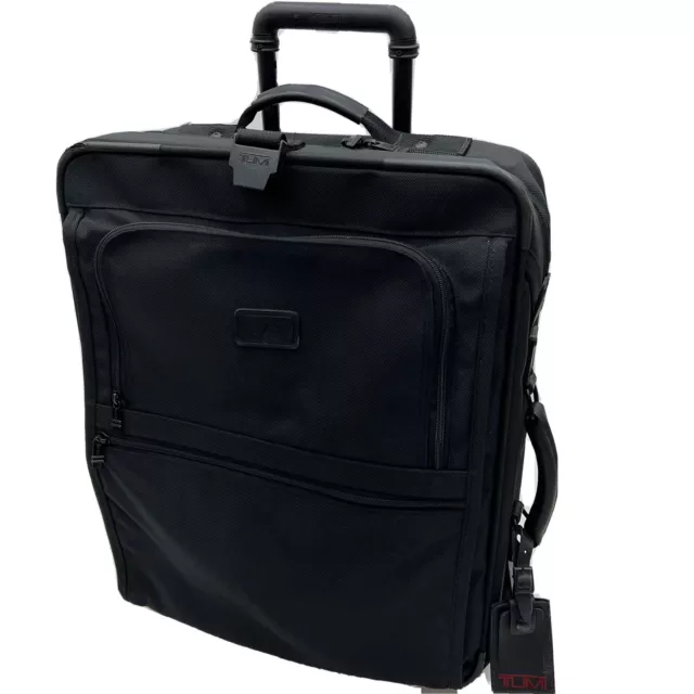 Tumi Alpha Garment Suitcase Upright Wheeled Travel Bag 22 inch Medium Carry On