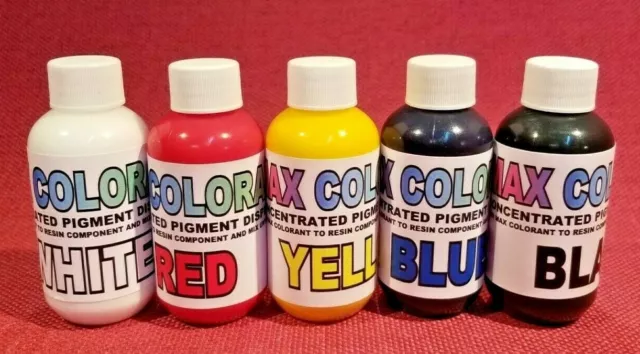 Color Pigment Paste 4 Epoxy Resin FDA Compliant, 5 Base Color Kit Make All Color