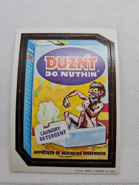 1967 Topps Wacky Packs Die-Cut #34 Duzn't Do Nuthin' Laundry Detergent