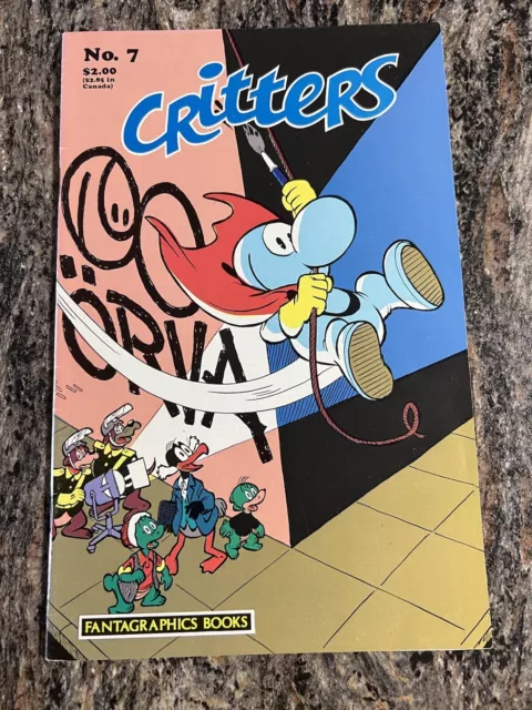 Critters # 7 comic - 1986 Fantagraphics- Early  Usagi Yojimbo -Stan Sakai