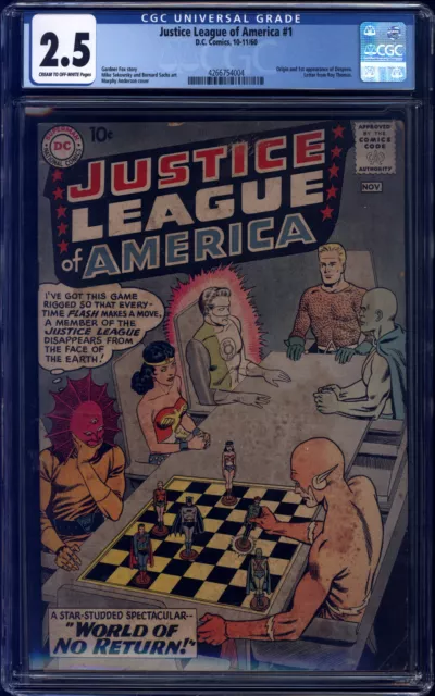 Justice League of America #1 CGC 2.5 Sekowsky Origin & 1st Despero Wonder Woman