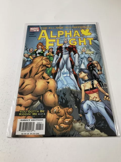 Alpha Flight 6 All New All Different Nm- Near Mint- Marvel Comics