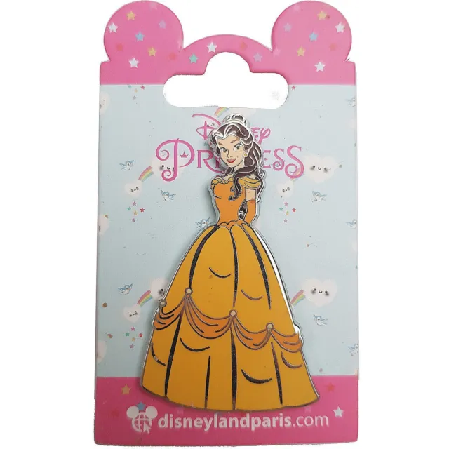 Disneyland Paris Princess Belle Pin Trading Badge Disney Park Beauty & The Beast