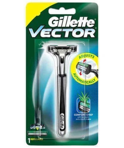 Tira Cómoda De Afeitadora Vectorial Gillette Con Hoja Se Adapta Al Contorno