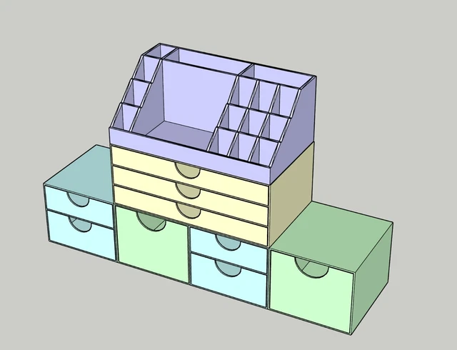Organizer GT133 - VENDITA DI FILE STL DA STAMPARE CON STAMPANTI 3D.