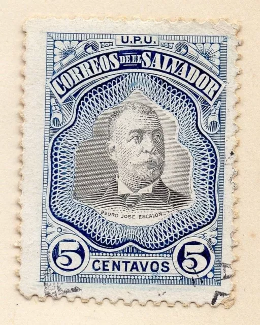 Salvador 1897 Early Issue Fine Mint Hinged 5c. 162592