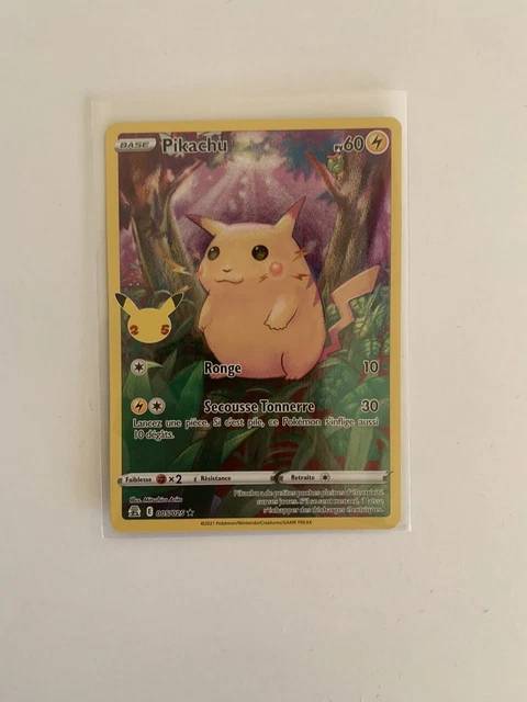 CARTE POKÉMON PIKACHU 005/025 Célébrations 25 ans Neuve FR EUR 1,00 ...