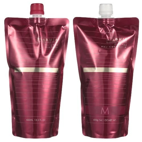 Champú enriquecido MILBON Planmia 400 ml y tratamiento M 400 g Japón