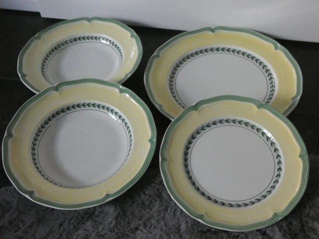 14284/ Villeroy & Boch French Garden Vienne 2 Suppen-, 1 Speise-, 1 Kuchenteller