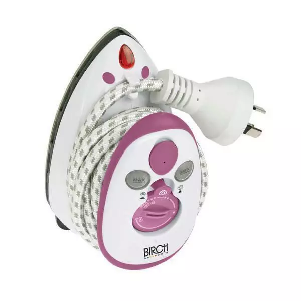 NEW Birch Mini Steam Iron for craft and travel