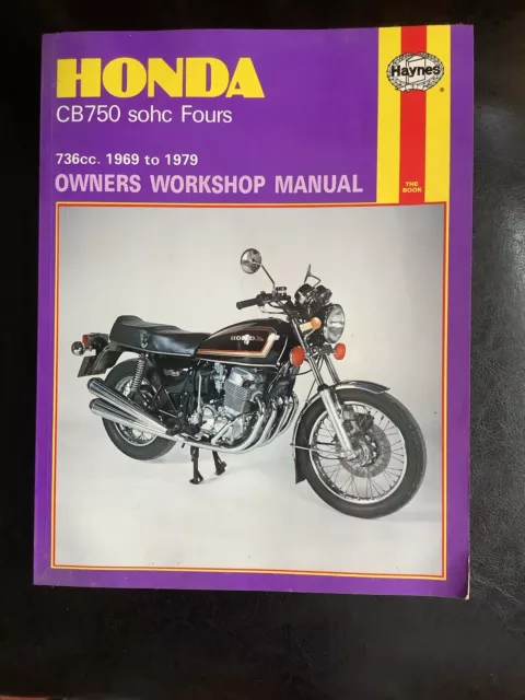 Honda CB750 SOHC Fours 1969-1979 Haynes Manual Motorbike