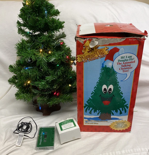 GEMMY DOUGLAS FIR Talking Singing Animated Christmas Tree 27” w