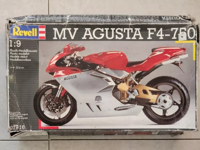 Rare old 1/9 Revell MV AGUSTA F4 - 750 motorcycle plastic model kit