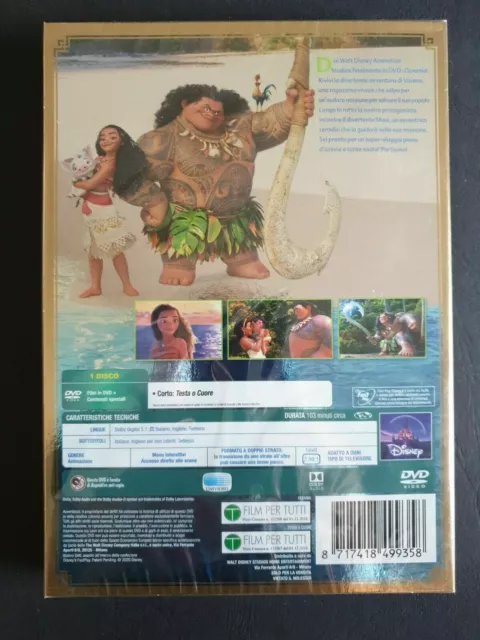 OCEANIA *W.Disney* 2016 Confezione Slipcase DVD Nuovo Sigillato 2