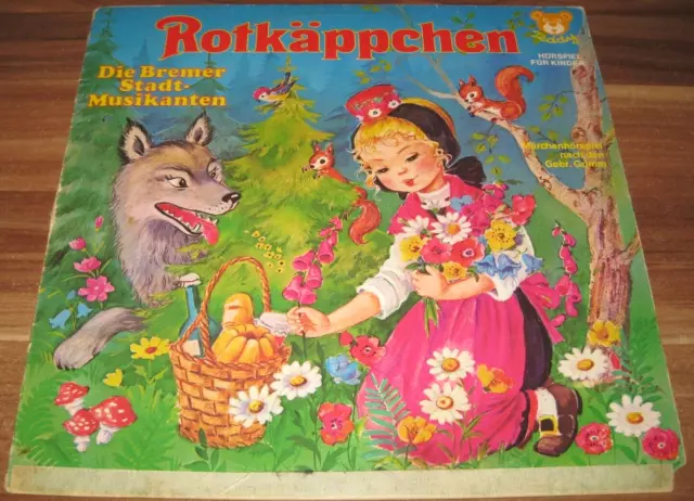 Caperucita Roja & Bremen Músicos de Ciudad Teddy Vintage Cuento Hadas Juego