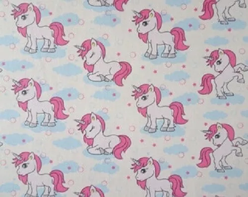 Magique Licorne Ivoire Coton Patchwork Tissu pour Artisanat par le Mètre Quart