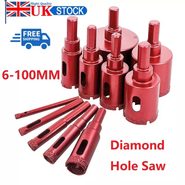 6-100mm Diamond Core Hole Saw Hole Cutter Tile Porcelain Glass Drill Bit Cutter